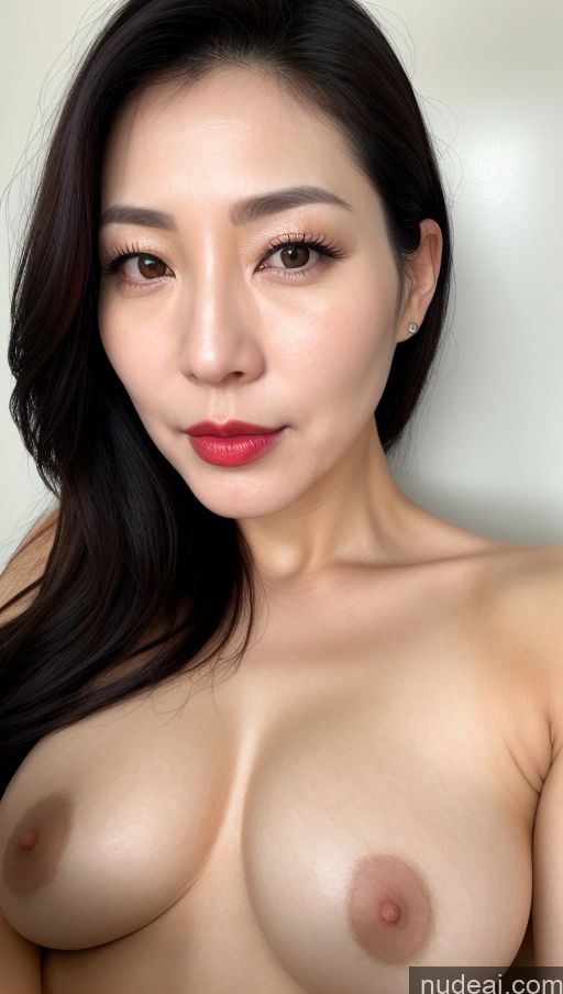 related ai porn images free for Woman One Perfect Boobs Beautiful Lipstick Fairer Skin 40s Black Hair Korean Close-up View