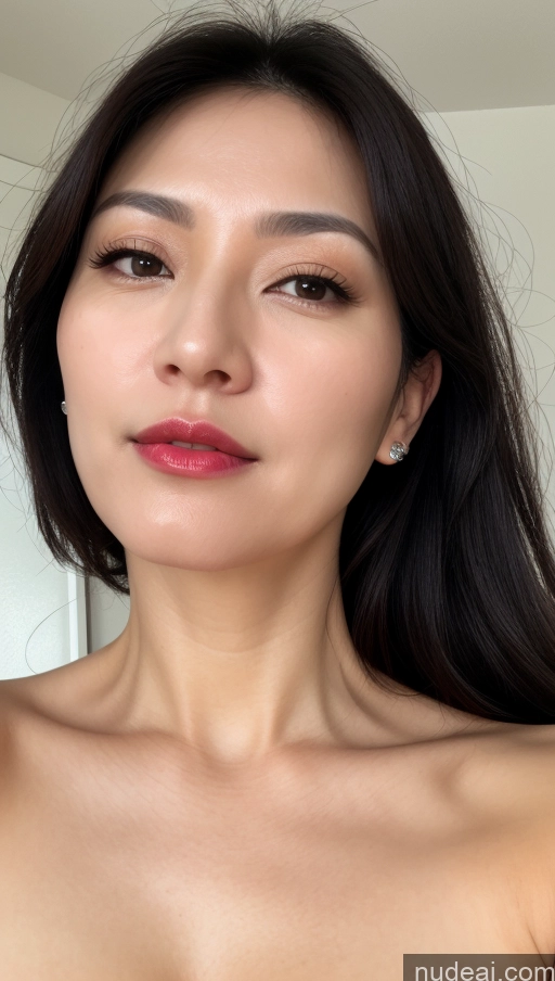 related ai porn images free for Woman One Perfect Boobs Beautiful Lipstick Fairer Skin 40s Black Hair Korean Close-up View