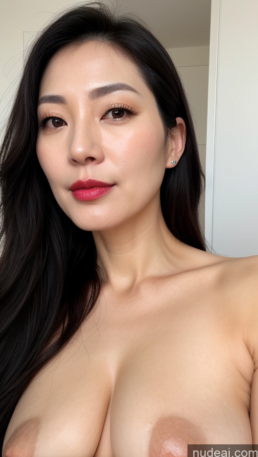 related ai porn images free for Woman One Perfect Boobs Beautiful Lipstick Fairer Skin 40s Black Hair Korean Close-up View