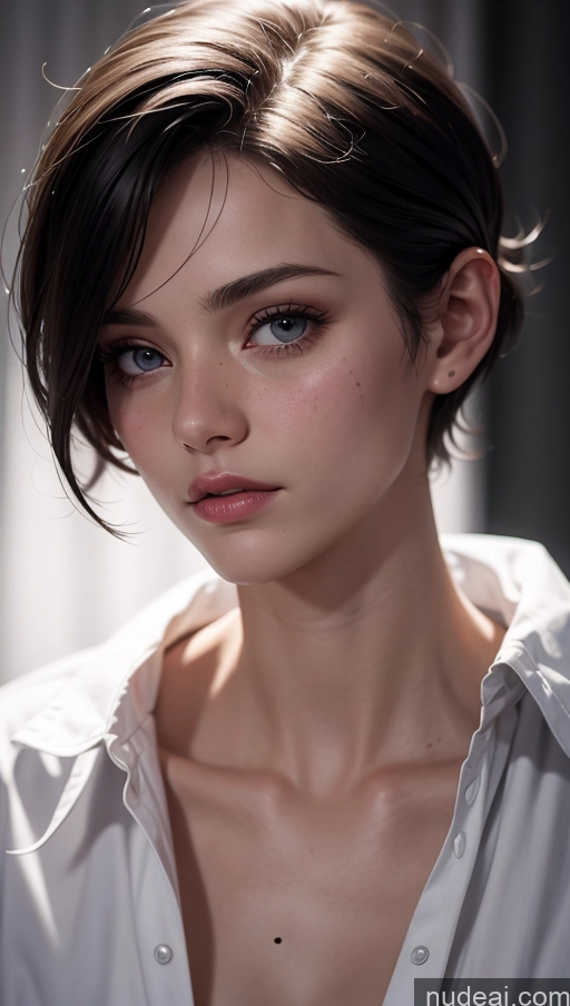related ai porn images free for Black Hair Pixie Shirt Close-up View Small Tits 18 Skinny Fairer Skin White Dark Lighting Bright Lighting Detailed Skin Detail (beta)