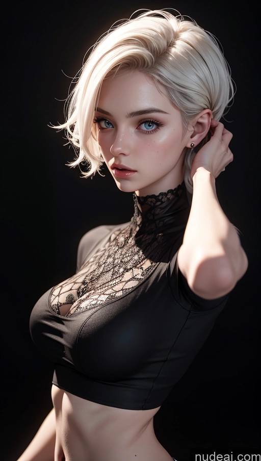 related ai porn images free for Black Hair Pixie Shirt Close-up View Small Tits 18 Skinny Fairer Skin White Dark Lighting Bright Lighting Detailed 3d