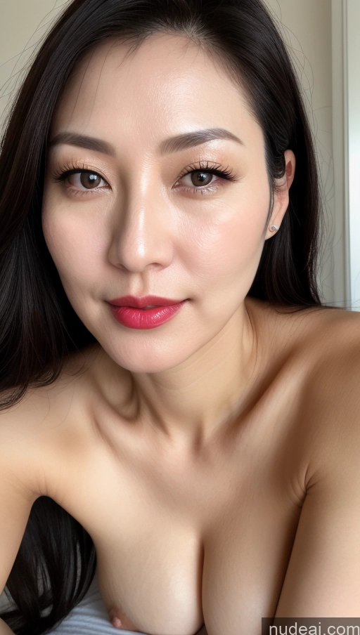 related ai porn images free for Woman One Perfect Boobs Beautiful Lipstick Fairer Skin 40s Black Hair Korean Close-up View