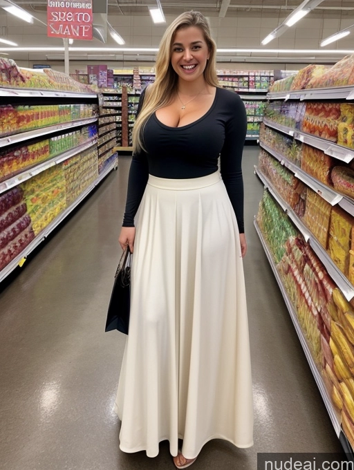related ai porn images free for Busty Big Ass Thick Long Hair 18 Blonde White Grocery Long Skirt Laughing