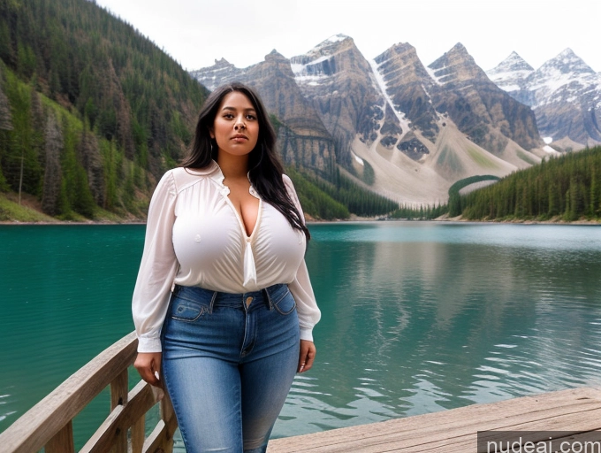related ai porn images free for Woman One Huge Boobs Big Ass Thick Big Hips Long Hair 20s Black Hair Native American Lake Blouse Jeans Cleavage Dynamic View