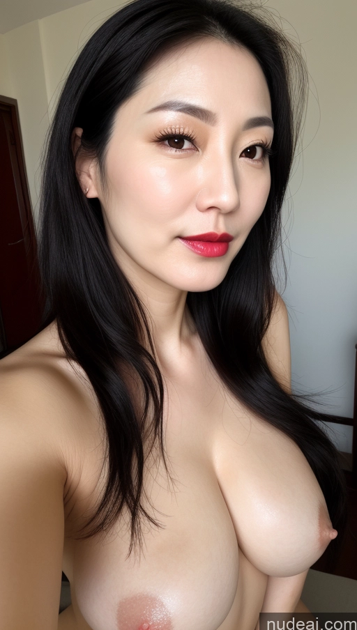 related ai porn images free for Woman One Perfect Boobs Beautiful Lipstick Fairer Skin 40s Black Hair Korean Close-up View