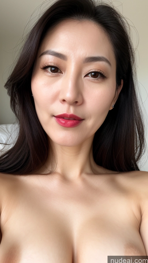 related ai porn images free for Woman One Perfect Boobs Beautiful Lipstick Fairer Skin 40s Black Hair Korean Close-up View