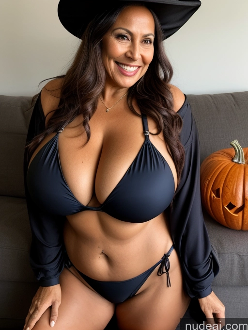 related ai porn images free for Milf One Busty Huge Boobs Thick Tanned Skin 70s Laughing Front View Microkini Thong Brazilian Halloween Lumberjack Witch