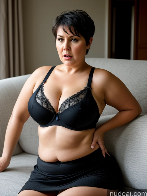 related ai porn images free for 70s Czech Short Busty Big Hips Chubby Angry Black Hair Pixie Couch Bra Long Skirt Detailed Bending Over