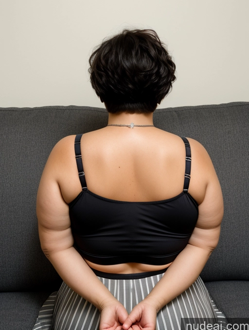 related ai porn images free for Czech Short Busty Big Hips Chubby Angry Black Hair Pixie Couch Bra Long Skirt Detailed 70s Professor Plank Back View