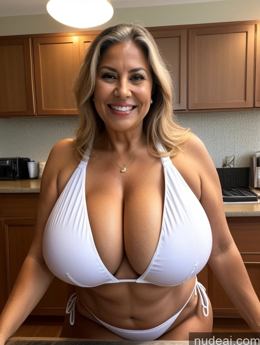 related ai porn images free for Milf One Busty Huge Boobs Thick Tanned Skin 70s Laughing Front View Microkini Thong Brazilian Waitress