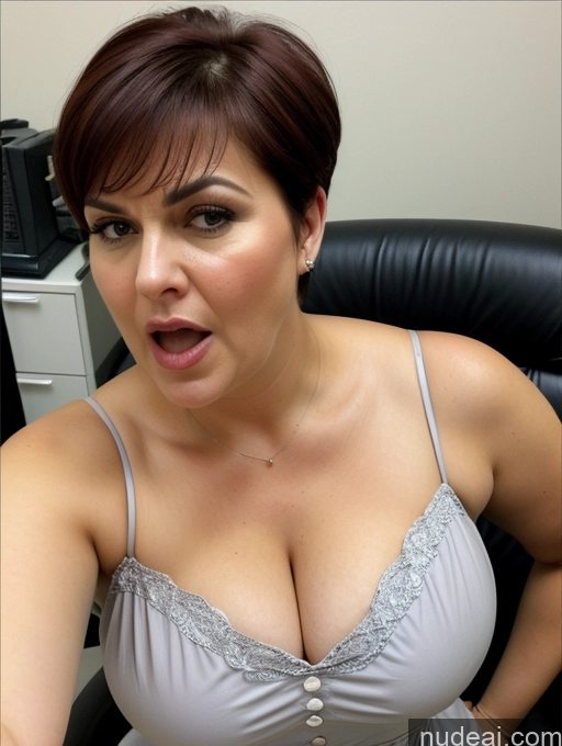 related ai porn images free for Czech Busty Chubby Black Hair Pixie Detailed Angry Laughing Sexy Face Office 60s Chemise Dress