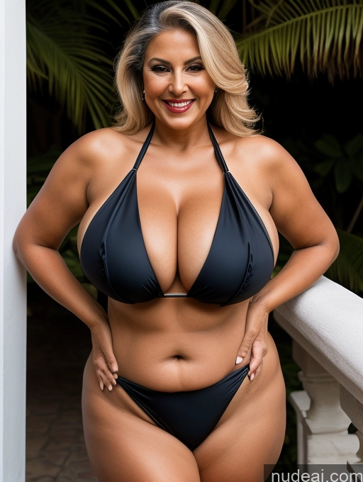related ai porn images free for Milf One Busty Huge Boobs Thick Tanned Skin Laughing Front View Microkini Thong Indian 80s Vampire