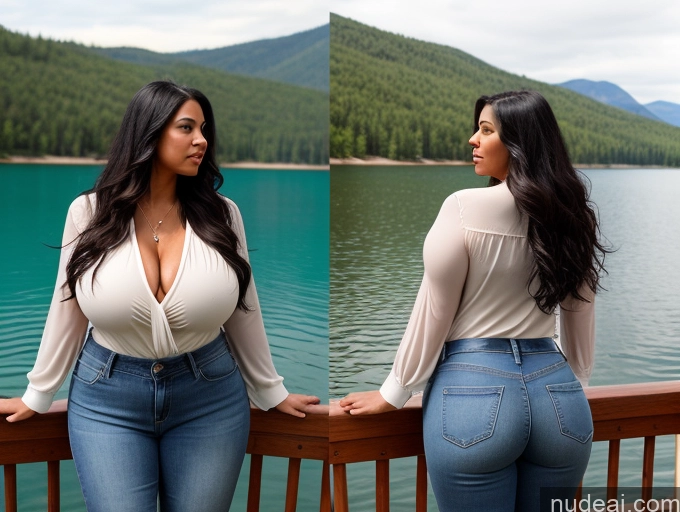 related ai porn images free for Woman One Huge Boobs Big Ass Thick Big Hips Long Hair 20s Black Hair Native American Lake Blouse Jeans Cleavage Dynamic View
