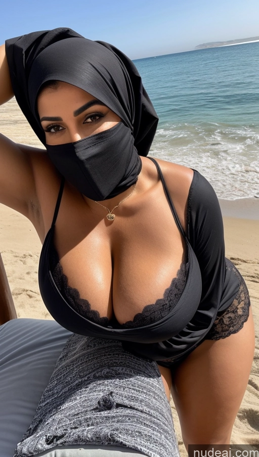 related ai porn images free for Milf Huge Boobs Beautiful Tattoos Muscular Big Ass Thick Big Hips Tall Dark Skin 50s Seductive Messy Niqab Sari Cleavage Detailed Sexy Face Busty Arabic Black Hair Eating Blouse Close-up View Beach