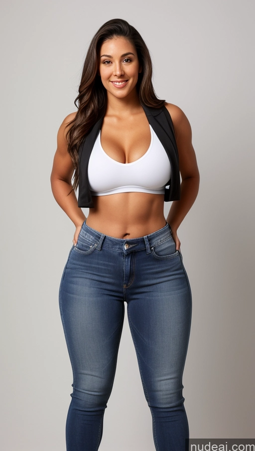 related ai porn images free for Athlete Perfect Boobs Big Ass Big Hips Jeans Front View