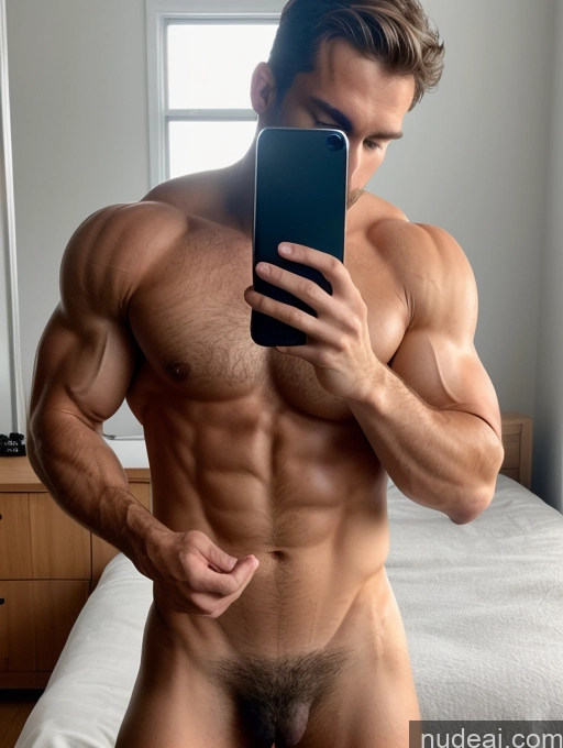 related ai porn images free for Bodybuilder Muscular Pubic Hair Brunette Scandinavian Legspread Detailed Wine Mirror Selfie Bedroom Front View Nude