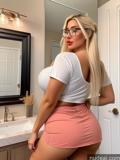 related ai porn images free for Busty Huge Boobs Beautiful Glasses Lipstick Thick Big Ass Chubby Fat Big Hips Short Sexy Face Blonde Latina Mirror Selfie Bathroom Long Hair Bimbo Mini Skirt