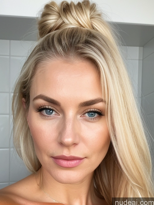 related ai porn images free for Milf One Small Tits Fairer Skin 40s Pouting Lips Seductive Blonde Ponytail Shower Close-up View Nude Scandinavian