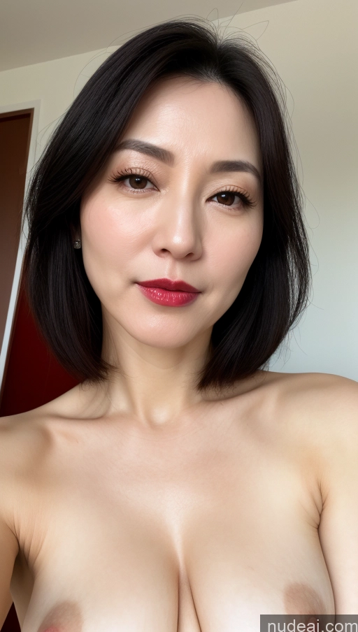 related ai porn images free for Woman One Small Tits 40s Close-up View Lipstick Korean Black Hair Fairer Skin Beautiful