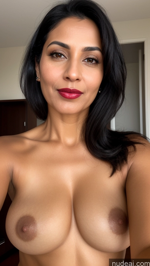related ai porn images free for Woman One 40s Close-up View Lipstick Black Hair Beautiful Perfect Boobs Indian
