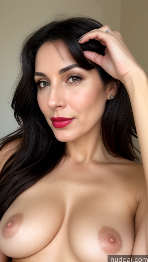 related ai porn images free for Woman One 40s Close-up View Lipstick Black Hair Beautiful Perfect Boobs Indian Fairer Skin