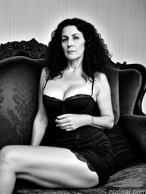 related ai porn images free for Milf Pubic Hair 50s Sexy Face Black Hair Couch Front View Spreading Legs Detailed Black And White Curly Hair Victorian