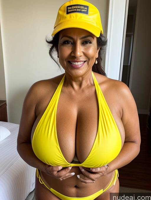 related ai porn images free for Milf One Busty Huge Boobs Thick Tanned Skin 60s Front View Microkini Thong Laughing Indian Maid Construction Worker