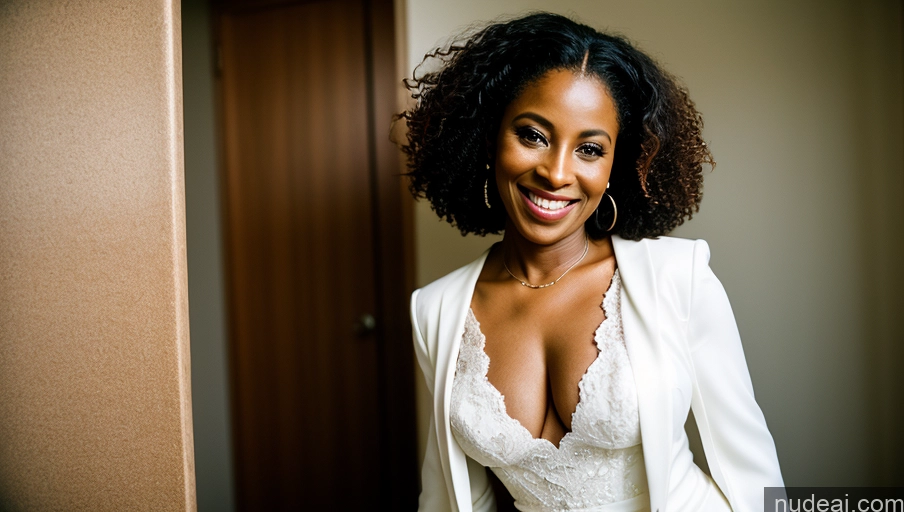 related ai porn images free for Small Tits Small Ass Happy Film Photo Front View Wedding Bright Lighting Curly Hair 40s Milf African