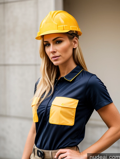 related ai porn images free for Woman Perfect Body Perfect Boobs 30s Serious Blonde British Skin Detail (beta) Front View Stylish Construction Worker Shirt