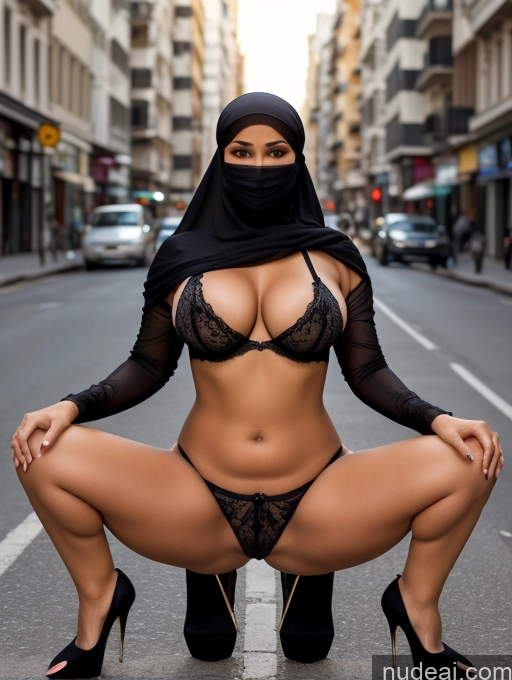 related ai porn images free for Milf One Perfect Boobs Big Ass Chubby Busty Short Tanned Skin Pubic Hair 40s Seductive Middle Eastern 3d Street Front View Spreading Legs Lingerie High Heels Niqab Diamond Jewelry Bright Lighting Detailed