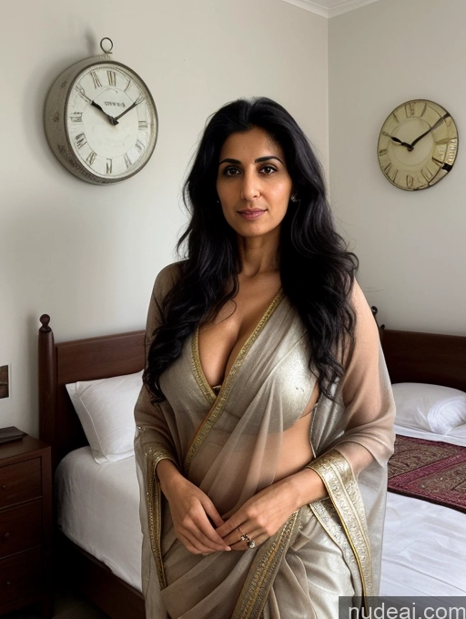 related ai porn images free for Milf Perfect Boobs Sexy Face Black Hair Arabic Surrealist Bedroom Front View Sari 30s Messy