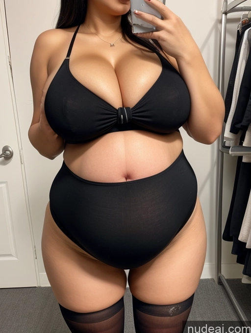 related ai porn images free for Milf Busty Huge Boobs Big Ass Thick Big Hips Pregnant 20s Black Hair Vietnamese Detailed Mirror Selfie Close-up View Tie Thong Changing Room Thigh Socks