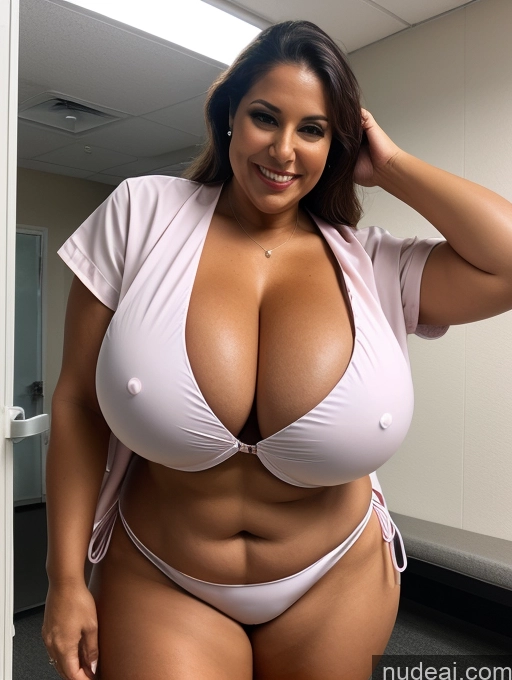 related ai porn images free for One Busty Huge Boobs Thick Tanned Skin Front View Microkini Thong Laughing 70s Vampire Latina Doctor Lab Coat Hospital