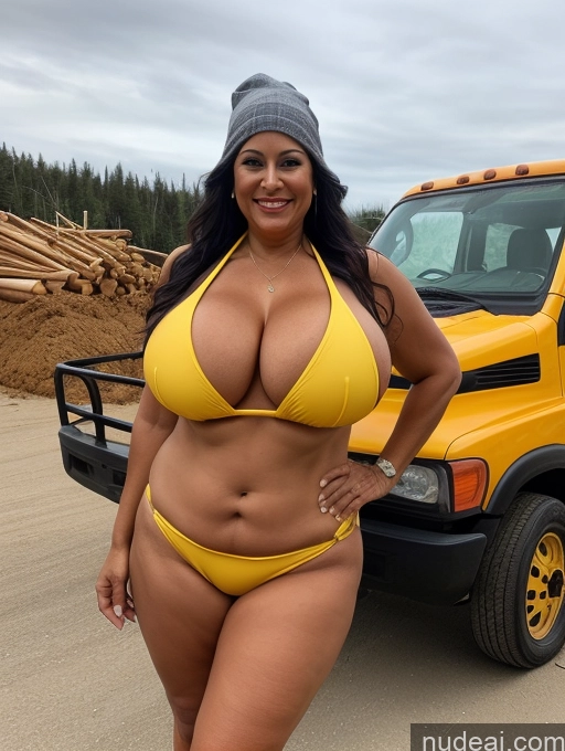 related ai porn images free for One Busty Huge Boobs Thick Tanned Skin Front View Microkini Thong Laughing 70s Latina Construction Worker Witch Lumberjack