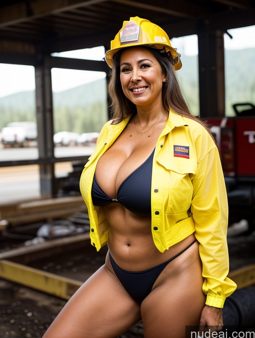 related ai porn images free for One Busty Huge Boobs Thick Tanned Skin Front View Microkini Thong Laughing Firefighter 70s Latina Lumberjack Construction Worker