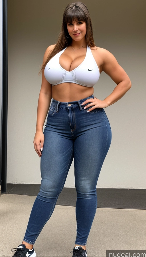 related ai porn images free for Athlete Perfect Boobs Big Hips Big Ass Jeans Front View Bangs