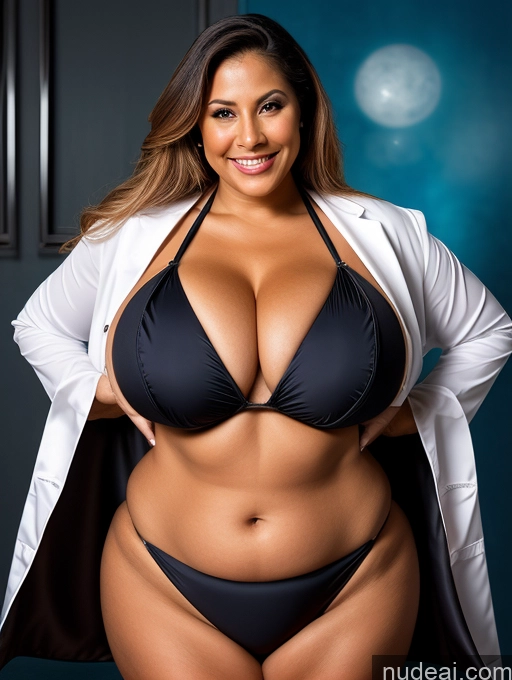 related ai porn images free for One Busty Huge Boobs Thick Tanned Skin Front View Microkini Thong Laughing Brazilian 80s Vampire Lab Coat Professor