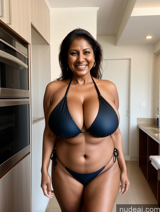 related ai porn images free for One Busty Huge Boobs Thick Tanned Skin Front View Microkini Thong Laughing 60s Indian Maid