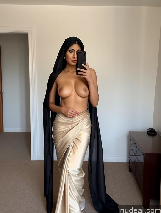 related ai porn images free for Niqab Woman One 20s Sexy Face Black Hair Long Hair Indonesian Bedroom Nude Topless Sari Traditional Small Tits Mirror Selfie