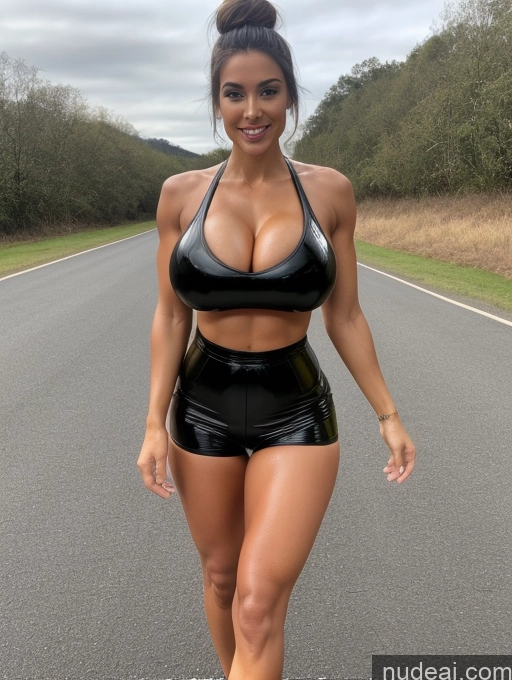 related ai porn images free for Miss Universe Model Busty Perfect Boobs Beautiful Lipstick Muscular Skinny Abs Perfect Body Oiled Body Hair Bun Front View Short Shorts Sports Latex Huge Boobs
