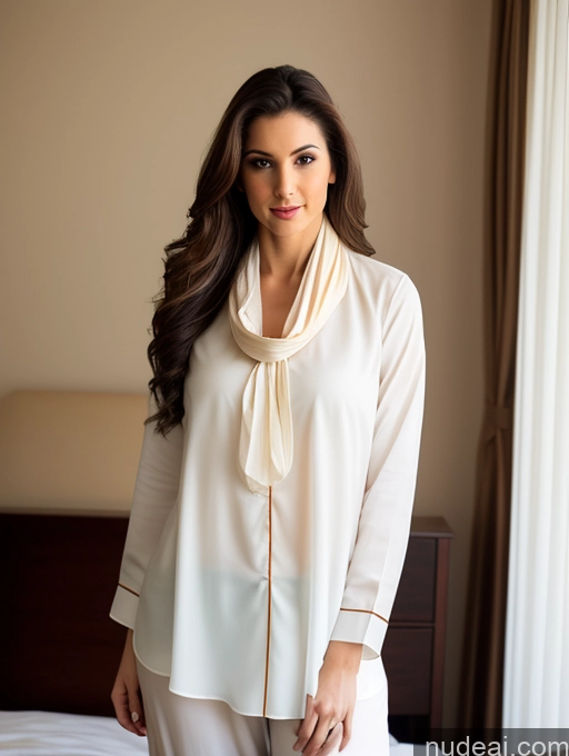 related ai porn images free for Woman One Perfect Body 20s Sexy Face Brunette Long Hair Indian Fairer Skin Soft + Warm Bedroom Front View Traditional Dark Lighting Seductive Blouse Shirt Tunic Stylish Salwar Scarf Pajamas