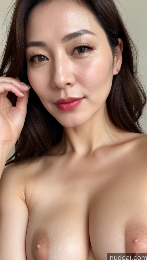 related ai porn images free for Woman One Perfect Boobs Beautiful Lipstick Fairer Skin 40s Brunette Korean Close-up View