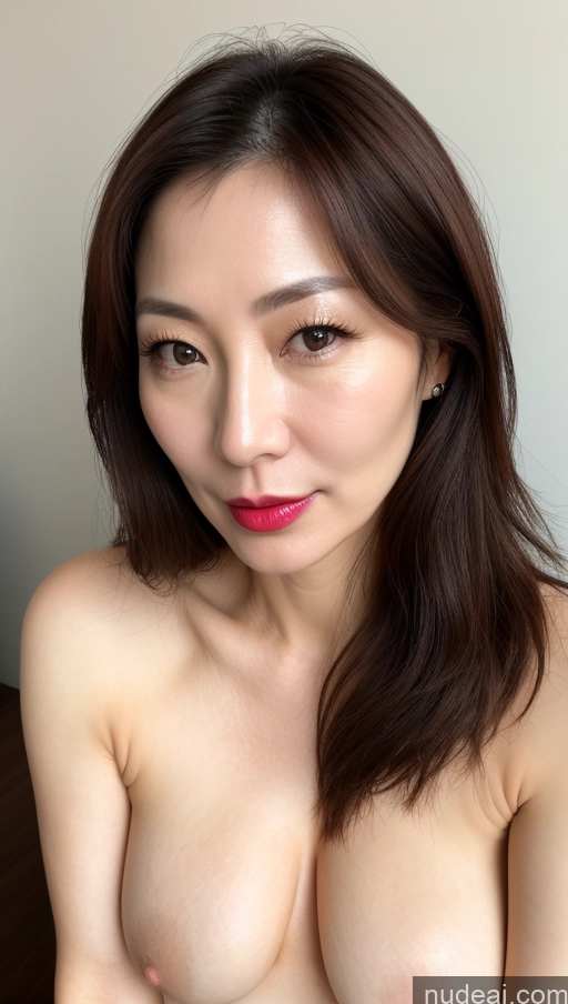 related ai porn images free for Woman One Perfect Boobs Beautiful Lipstick Fairer Skin 40s Brunette Korean Close-up View