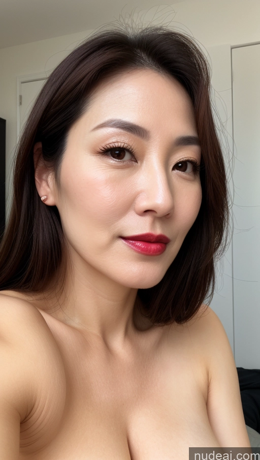 related ai porn images free for Woman One Perfect Boobs Beautiful Lipstick Fairer Skin 40s Brunette Korean Close-up View