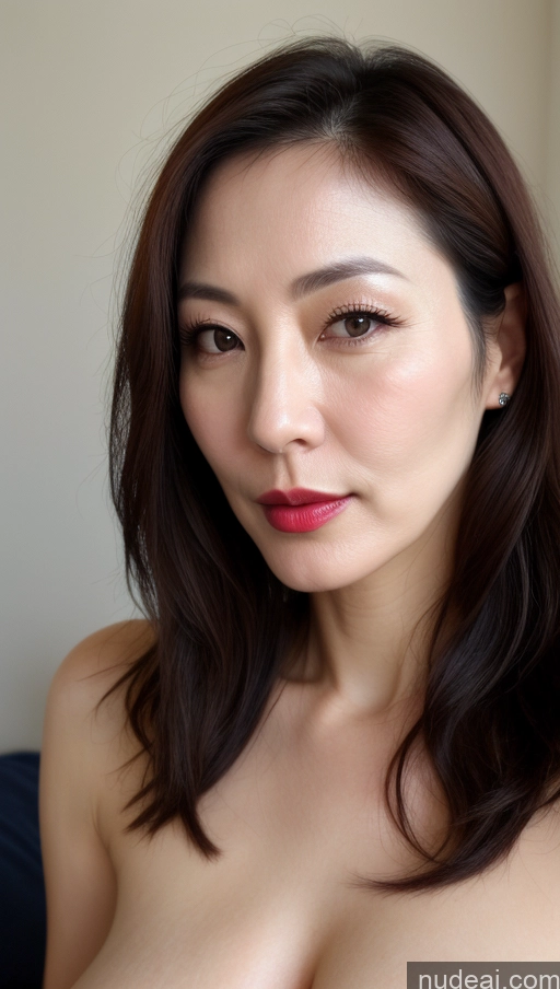 related ai porn images free for Woman One Perfect Boobs Beautiful Lipstick Fairer Skin 40s Brunette Korean Close-up View