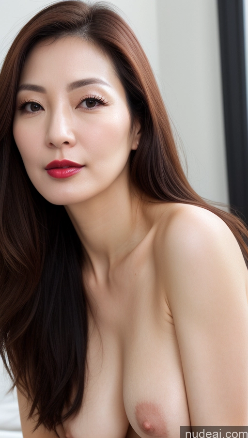 related ai porn images free for Woman One Perfect Boobs Beautiful Lipstick Fairer Skin 40s Brunette Korean Close-up View