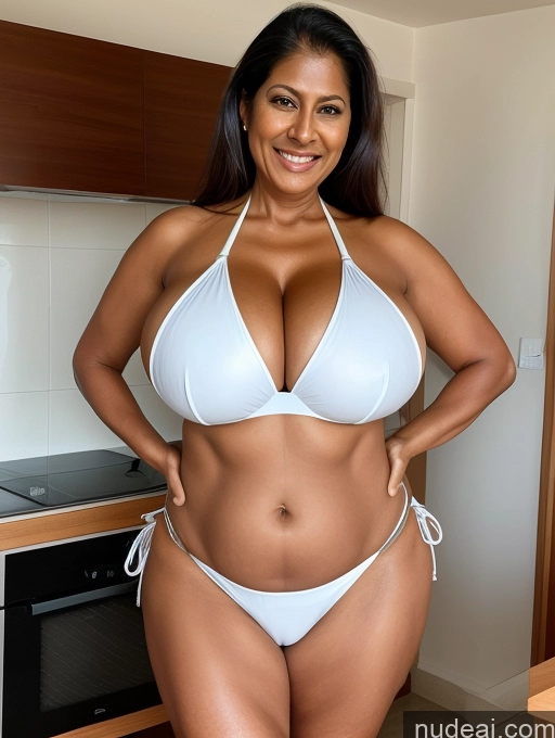 related ai porn images free for One Busty Huge Boobs Thick Tanned Skin Front View Thong Laughing Microkini 60s Maid Indian
