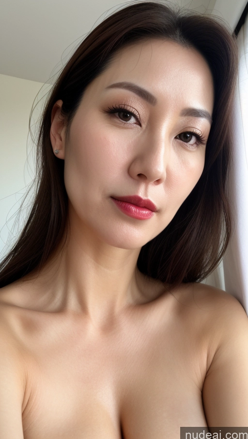 related ai porn images free for Woman One Perfect Boobs Beautiful Lipstick Fairer Skin 40s Brunette Korean Close-up View