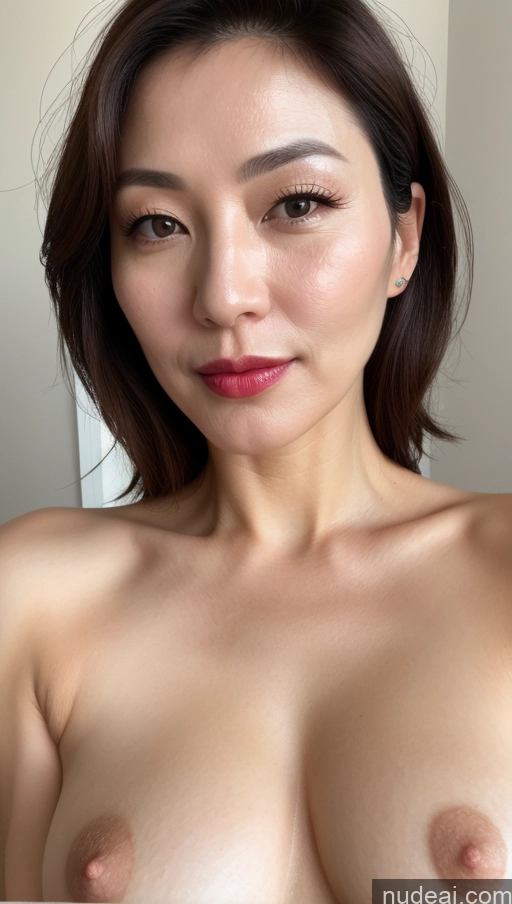 related ai porn images free for Woman One Perfect Boobs Beautiful Lipstick Fairer Skin 40s Brunette Korean Close-up View