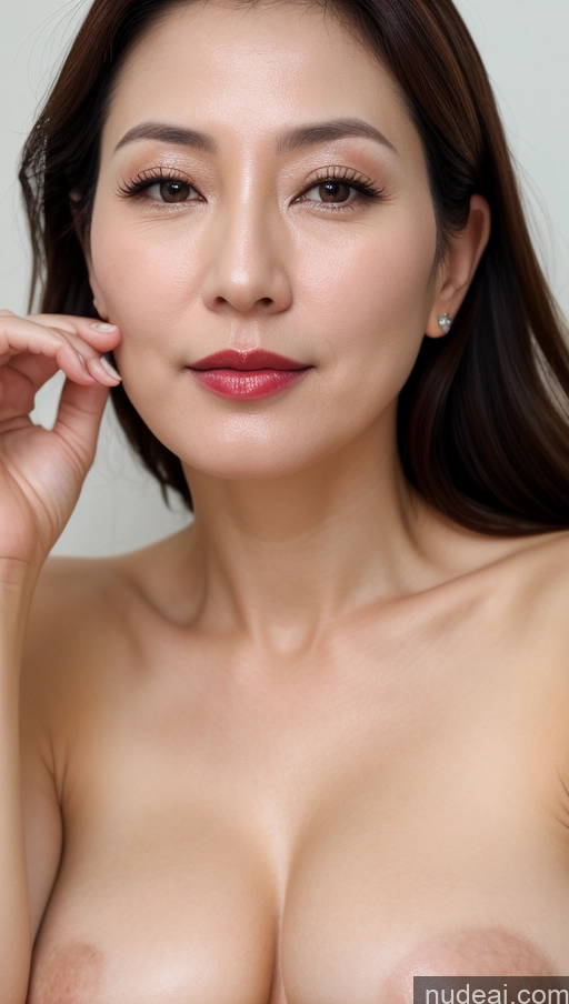related ai porn images free for Woman One Perfect Boobs Beautiful Lipstick Fairer Skin 40s Brunette Korean Close-up View